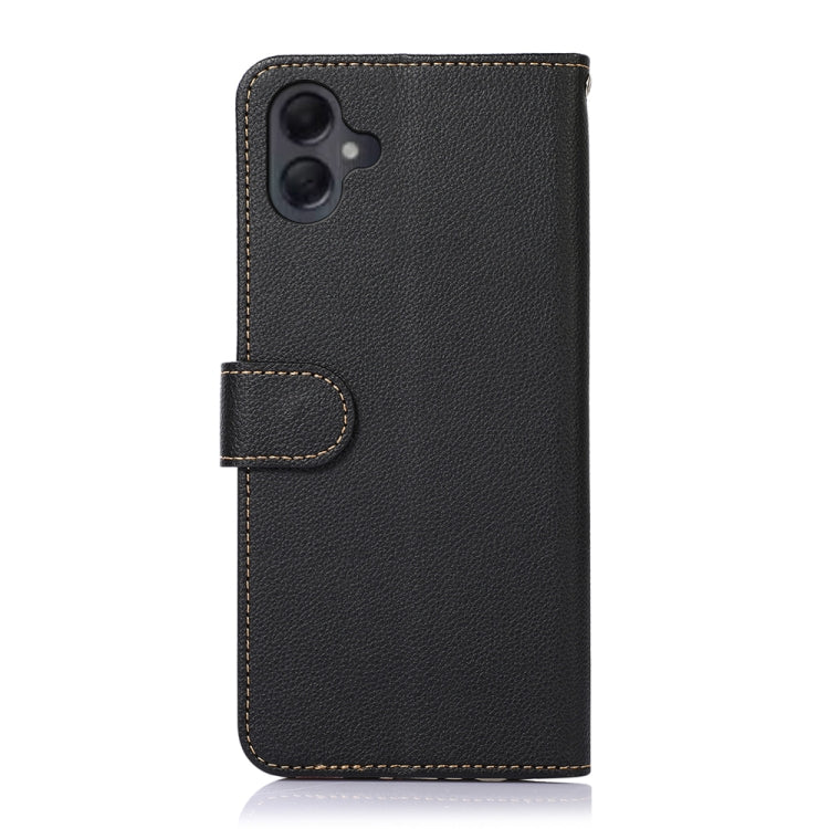 For Samsung Galaxy A06 4G KHAZNEH Litchi Texture Leather RFID Phone Case