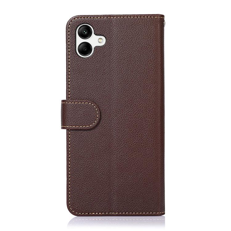 For Samsung Galaxy A07 5G KHAZNEH Litchi Texture Leather RFID Phone Case