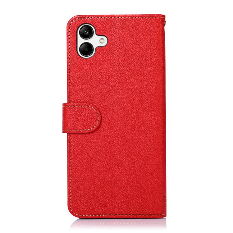 For Samsung Galaxy A07 5G KHAZNEH Litchi Texture Leather RFID Phone Case