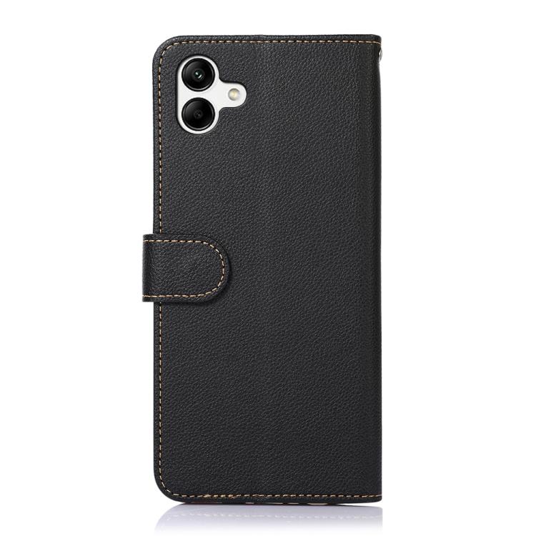 For Samsung Galaxy A07 5G KHAZNEH Litchi Texture Leather RFID Phone Case