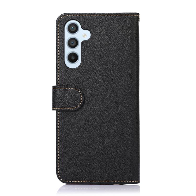 For Samsung Galaxy A17 5G KHAZNEH Litchi Texture Leather RFID Phone Case