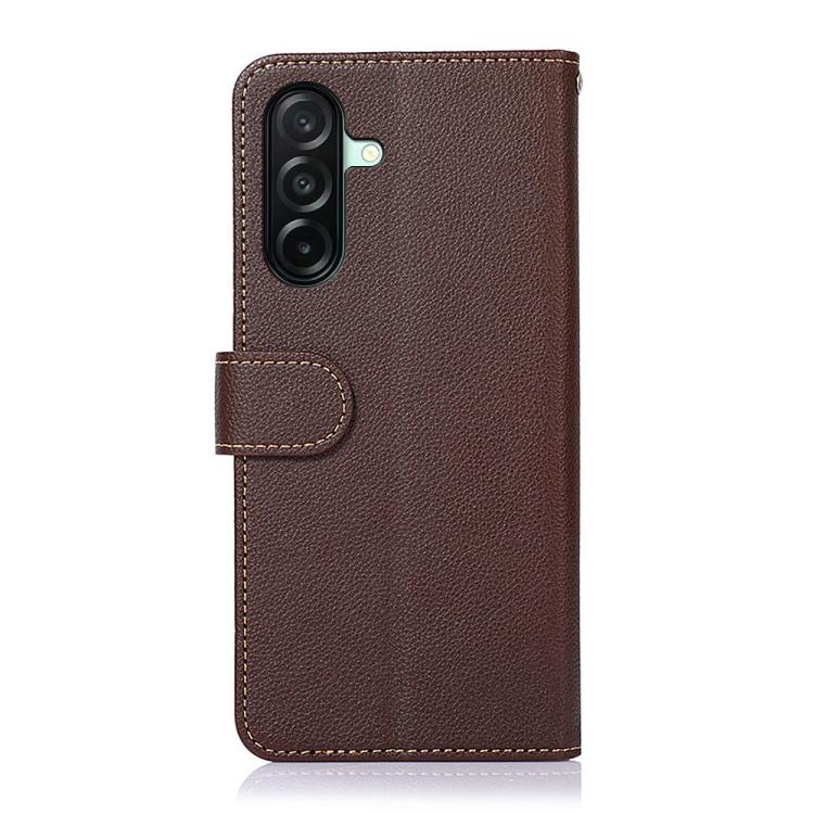 For Samsung Galaxy A27 5G KHAZNEH Litchi Texture Leather RFID Phone Case