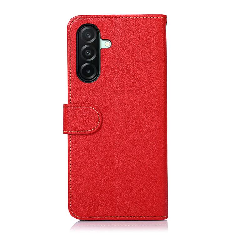 For Samsung Galaxy A27 5G KHAZNEH Litchi Texture Leather RFID Phone Case