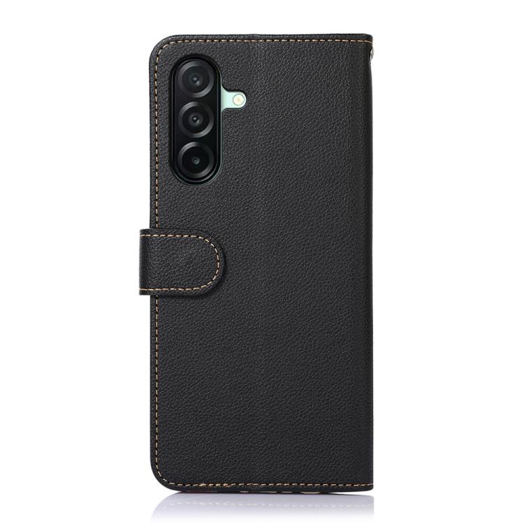 For Samsung Galaxy A27 5G KHAZNEH Litchi Texture Leather RFID Phone Case