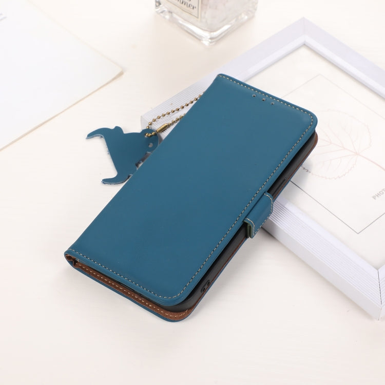 For Samsung Galaxy A16 5G Genuine Leather Magnetic RFID Leather Phone Case