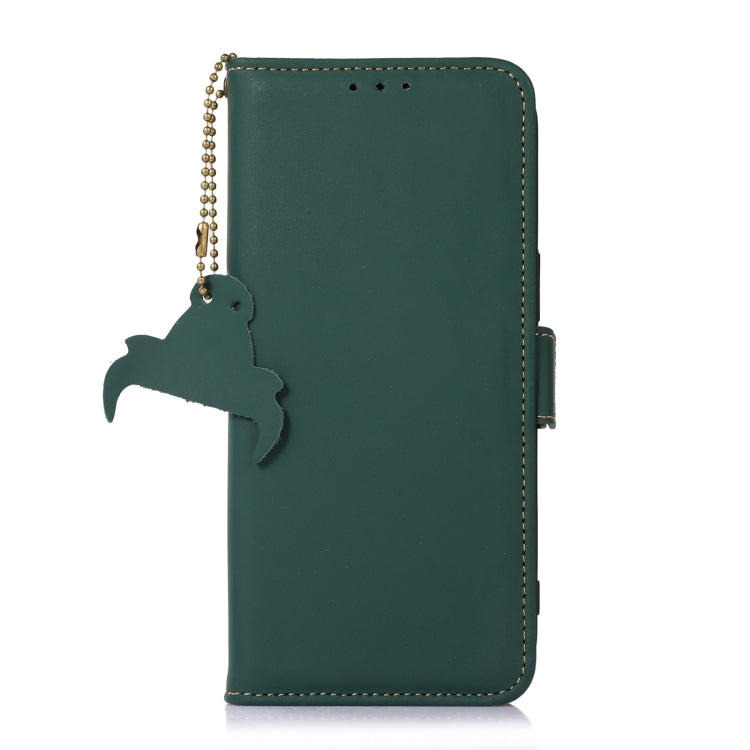 For Samsung Galaxy A16 5G Genuine Leather Magnetic RFID Leather Phone Case