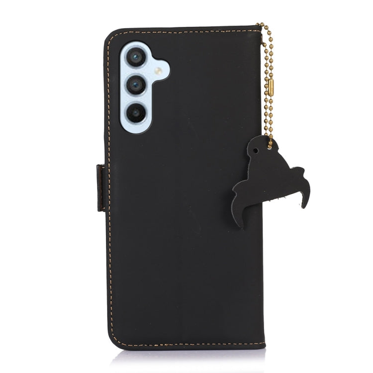 For Samsung Galaxy A36 5G Genuine Leather Magnetic RFID Leather Phone Case