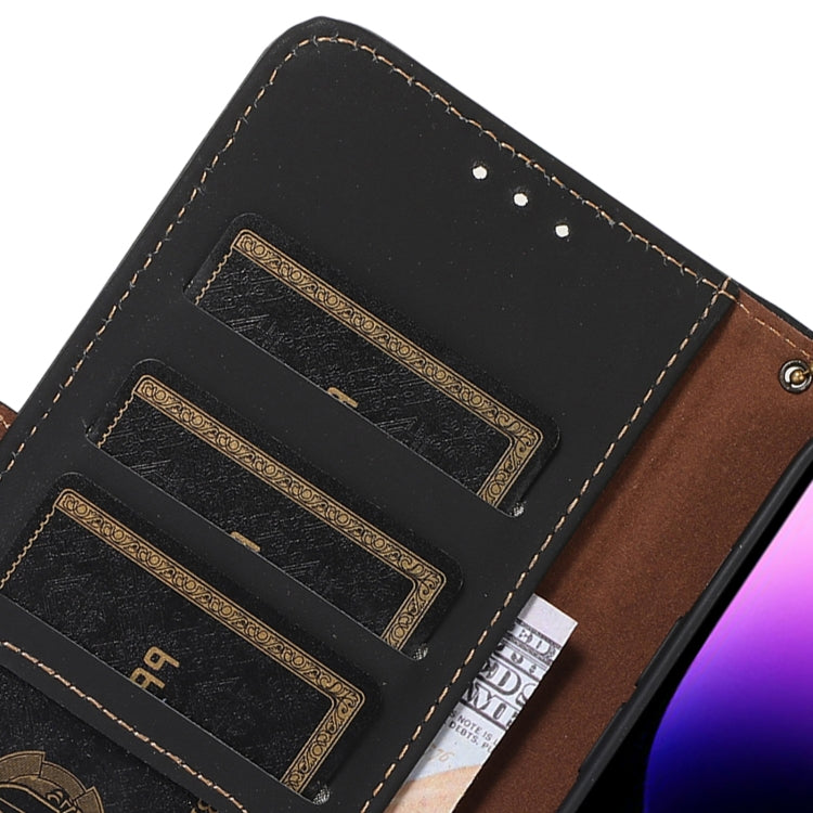 For Samsung Galaxy A36 5G Genuine Leather Magnetic RFID Leather Phone Case