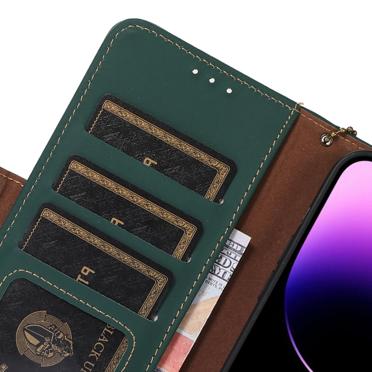 For Samsung Galaxy A36 5G Genuine Leather Magnetic RFID Leather Phone Case