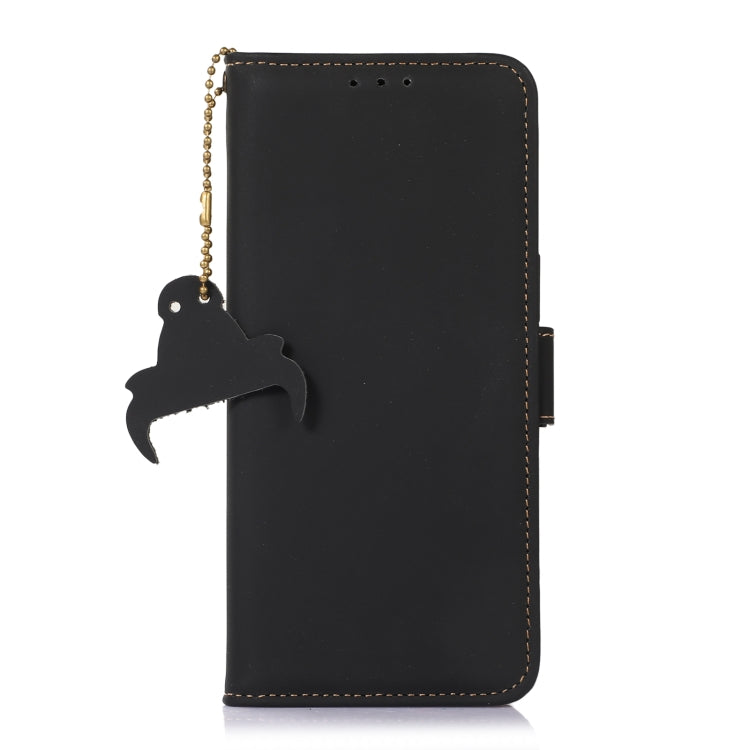 For Samsung Galaxy A26 5G Genuine Leather Magnetic RFID Leather Phone Case
