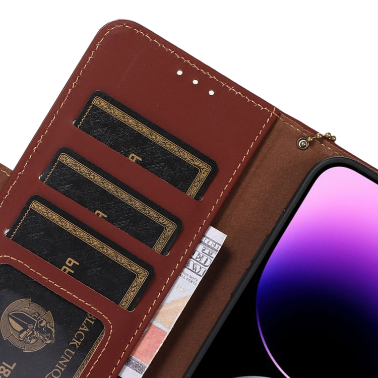 For Samsung Galaxy A26 5G Genuine Leather Magnetic RFID Leather Phone Case