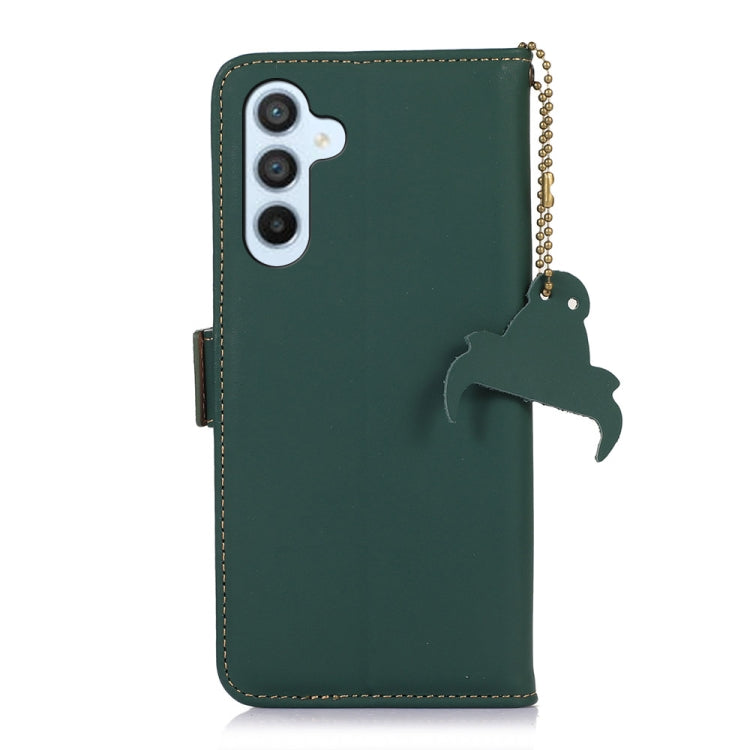 For Samsung Galaxy A26 5G Genuine Leather Magnetic RFID Leather Phone Case