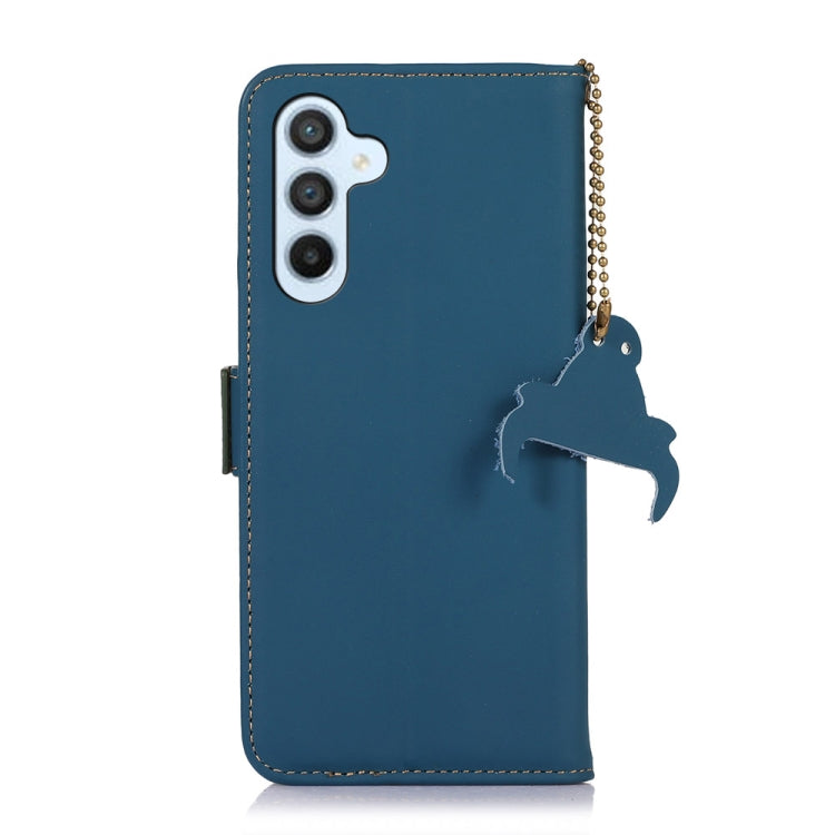 For Samsung Galaxy A56 5G Genuine Leather Magnetic RFID Leather Phone Case