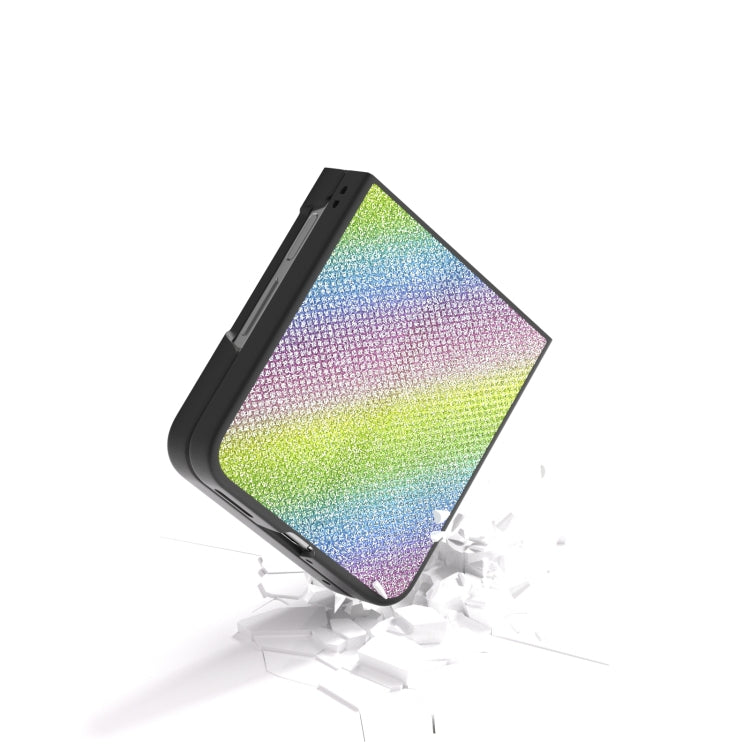 For Huawei nova Flip Diamond Black Frame Phone Case