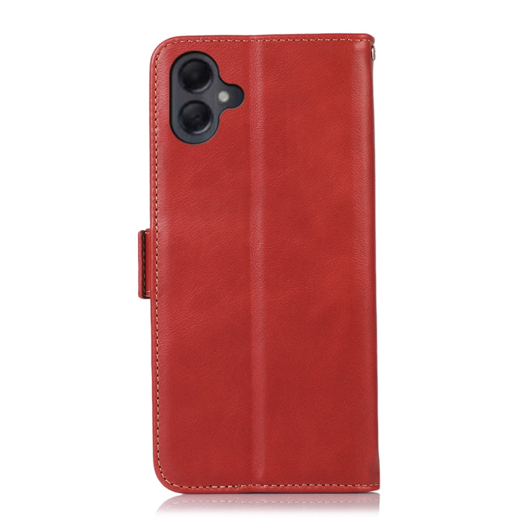 For Samsung Galaxy A06 4G Magnetic Crazy Horse Texture Genuine Leather RFID Phone Case