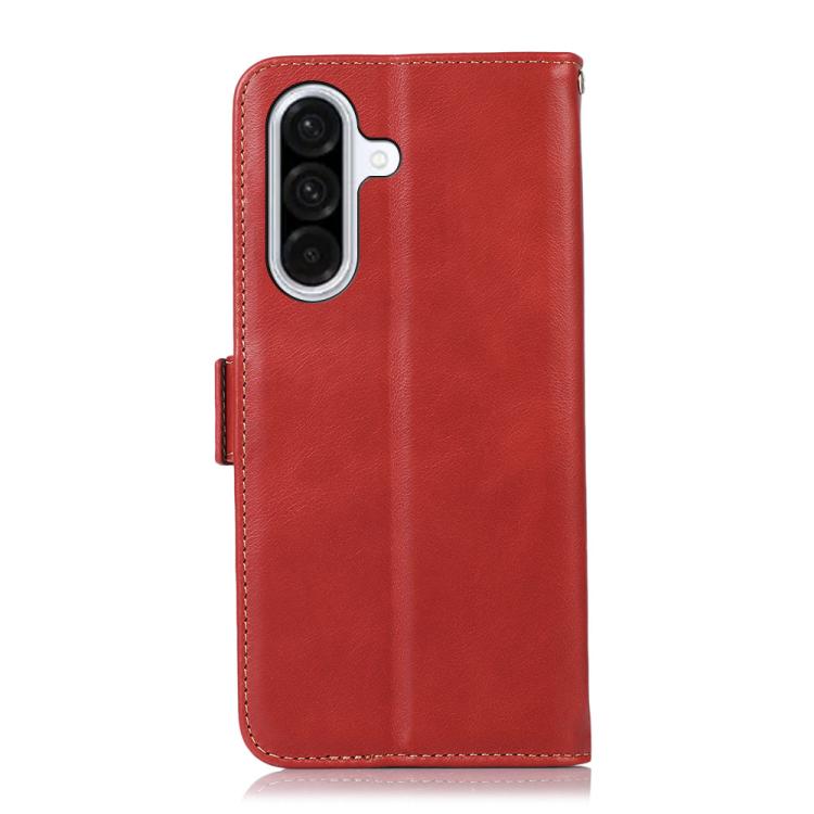 For Samsung Galaxy A37 5G Magnetic Crazy Horse Texture Genuine Leather RFID Phone Case
