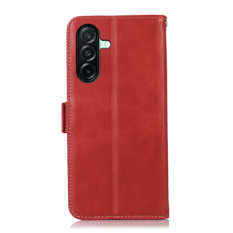 For Samsung Galaxy A27 5G Magnetic Crazy Horse Texture Genuine Leather RFID Phone Case