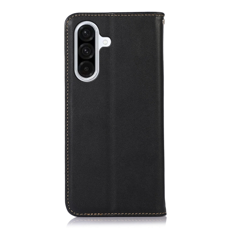 For Samsung Galaxy A36 KHAZNEH Nappa Top Layer Cowhide Leather Phone Case