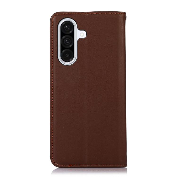 For Samsung Galaxy A17 5G KHAZNEH Nappa Top Layer Cowhide Leather Phone Case