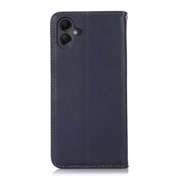 For Samsung Galaxy A07 5G KHAZNEH Nappa Top Layer Cowhide Leather Phone Case