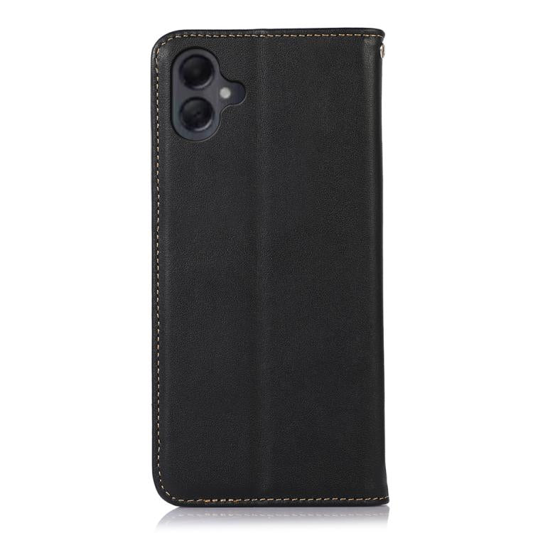 For Samsung Galaxy A07 5G KHAZNEH Nappa Top Layer Cowhide Leather Phone Case