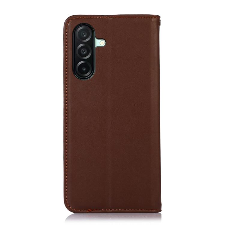 For Samsung Galaxy A27 5G KHAZNEH Nappa Top Layer Cowhide Leather Phone Case