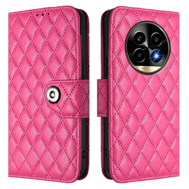 For Realme 13 Pro / 13 Pro+ 5G Rhombic Texture Flip Leather Phone Case with Lanyard