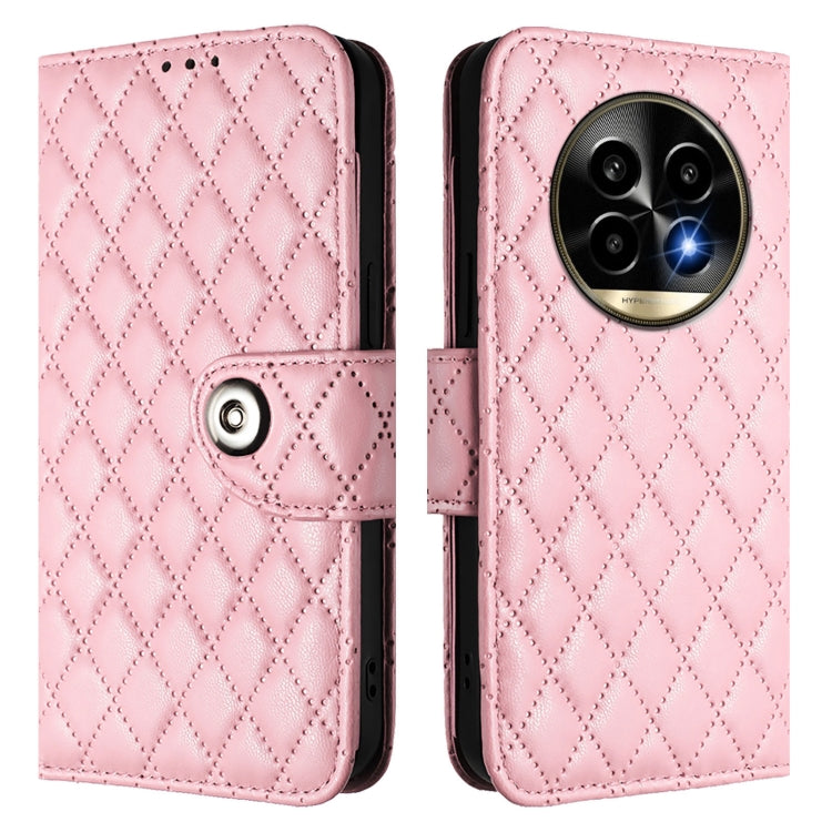 For Realme 13 Pro / 13 Pro+ 5G Rhombic Texture Flip Leather Phone Case with Lanyard