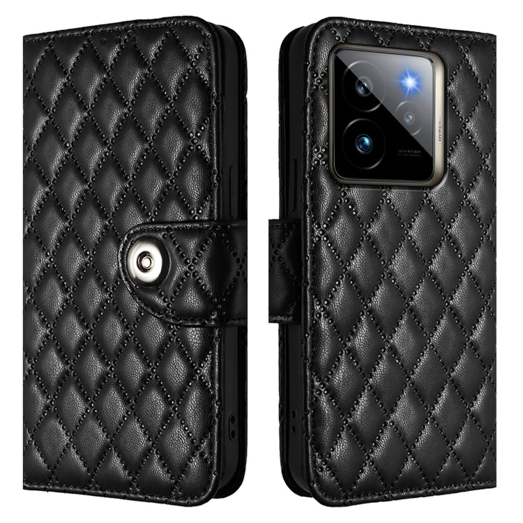 For Realme GT 7 Pro 5G Rhombic Texture Flip Leather Phone Case with Lanyard