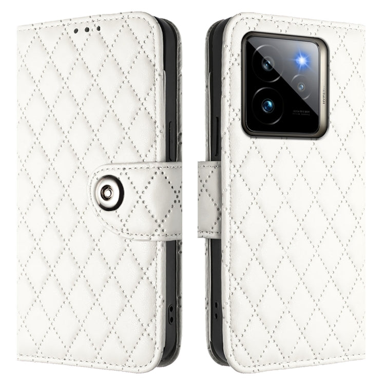 For Realme GT 7 Pro 5G Rhombic Texture Flip Leather Phone Case with Lanyard
