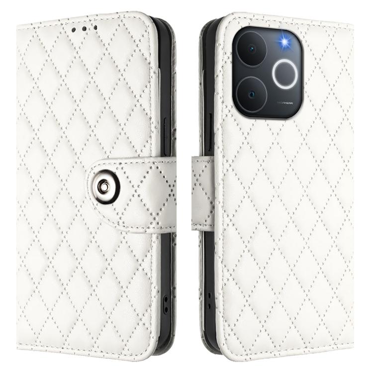 For Realme Note 70 4G / 70T 4G Rhombic Texture Flip Leather Phone Case with Lanyard