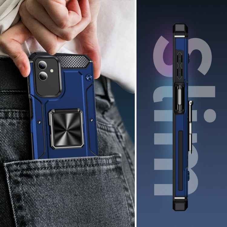 For Samsung Galaxy A04 Shockproof Metal Holder Phone Case