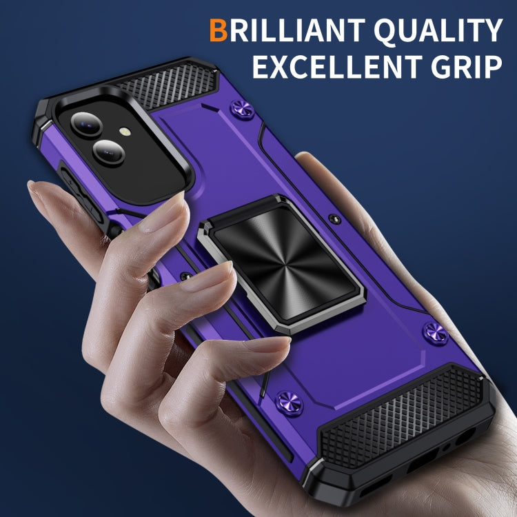 For Samsung Galaxy A04 Shockproof Metal Holder Phone Case