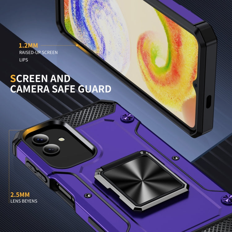 For Samsung Galaxy A04 Shockproof Metal Holder Phone Case