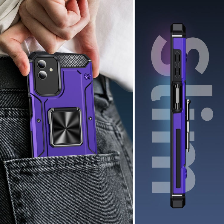 For Samsung Galaxy A04 Shockproof Metal Holder Phone Case