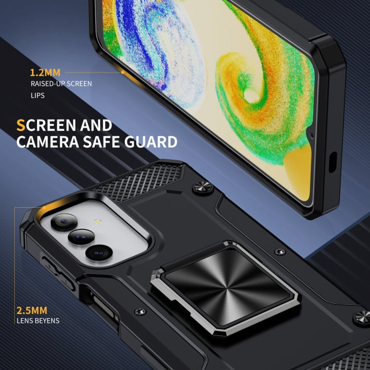 For Samsung Galaxy A04s Shockproof Metal Holder Phone Case