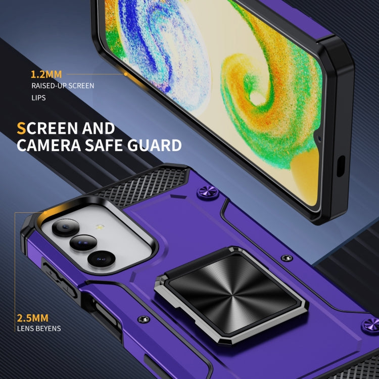 For Samsung Galaxy A04s Shockproof Metal Holder Phone Case