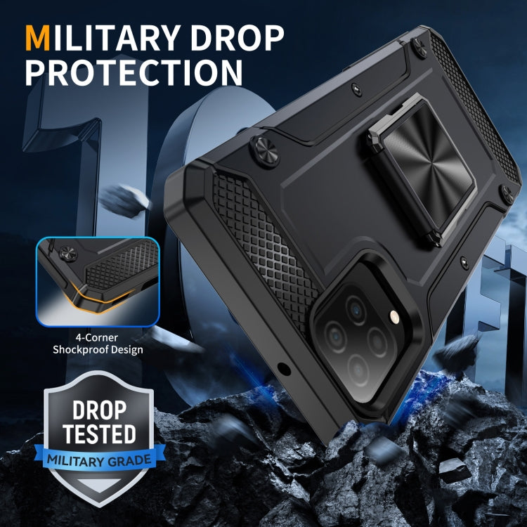For Samsung Galaxy A12 5G Shockproof Metal Holder Phone Case