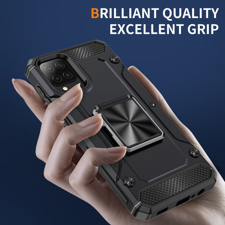 For Samsung Galaxy A12 5G Shockproof Metal Holder Phone Case