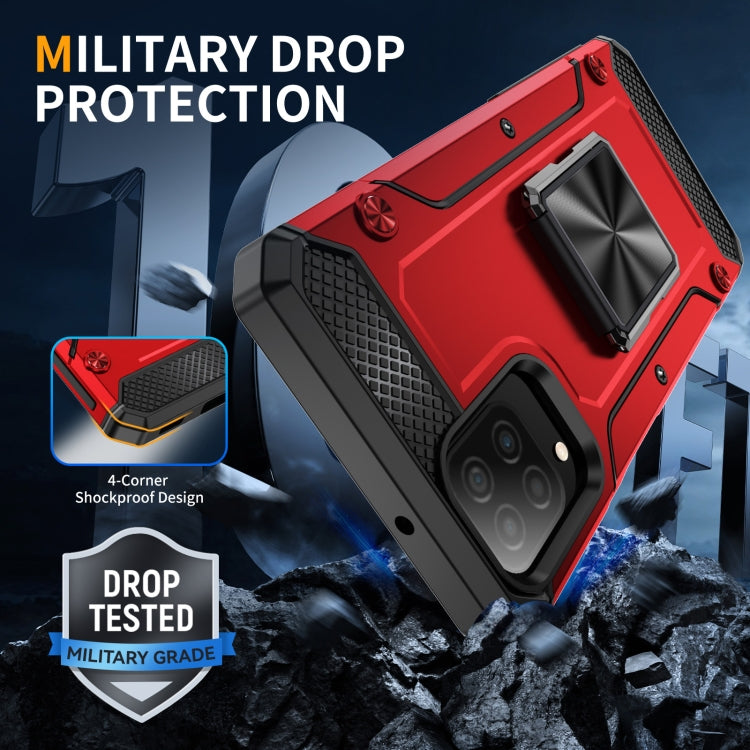 For Samsung Galaxy A12 5G Shockproof Metal Holder Phone Case