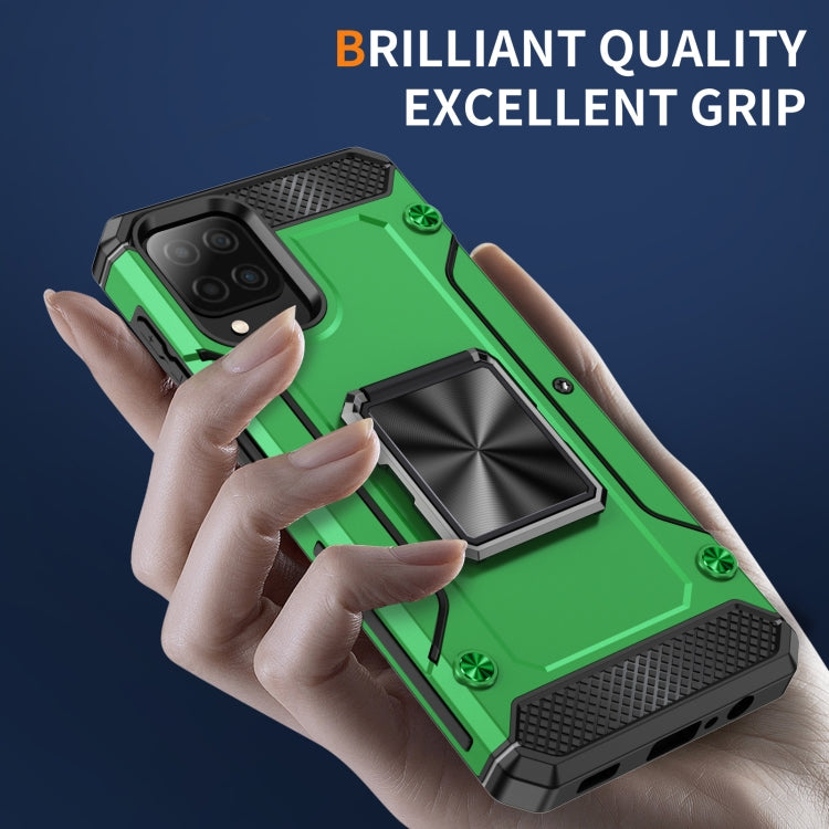 For Samsung Galaxy A12 5G Shockproof Metal Holder Phone Case