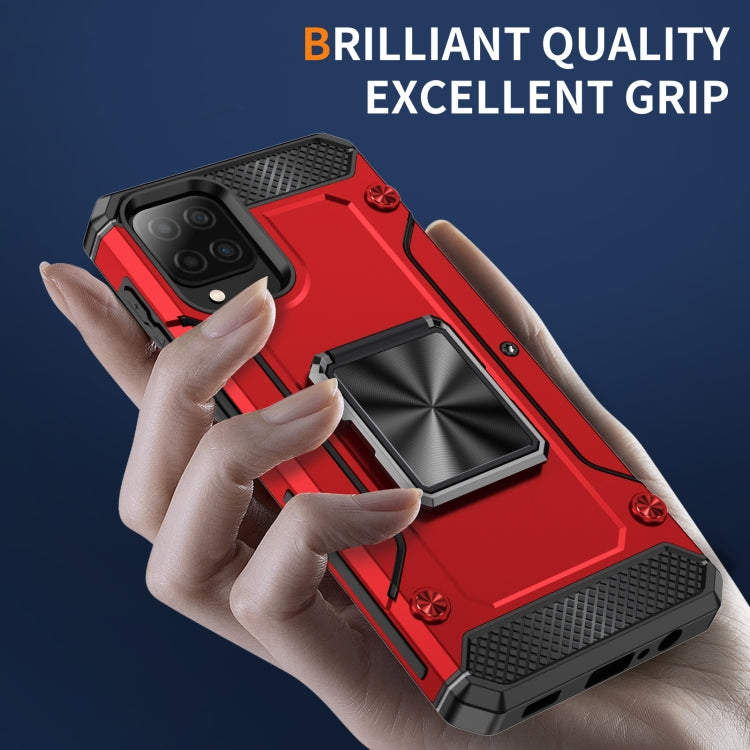 For Samsung Galaxy A12 Nacho Shockproof Metal Holder Phone Case