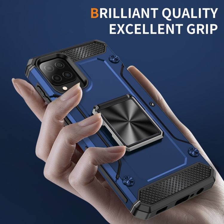 For Samsung Galaxy A12 Nacho Shockproof Metal Holder Phone Case