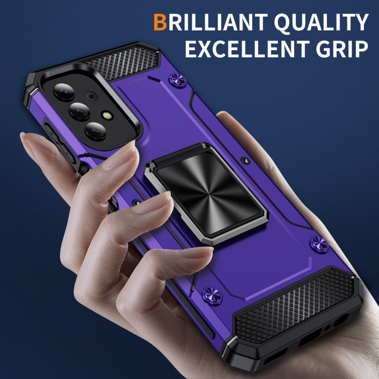 For Samsung Galaxy A13 4G Shockproof Metal Holder Phone Case