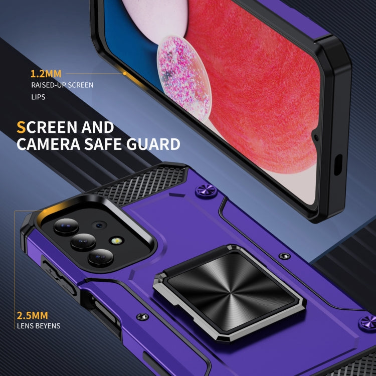 For Samsung Galaxy A13 4G Shockproof Metal Holder Phone Case