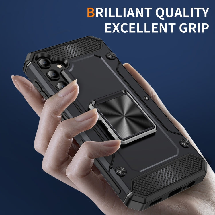 For Samsung Galaxy A14 4G Shockproof Metal Holder Phone Case