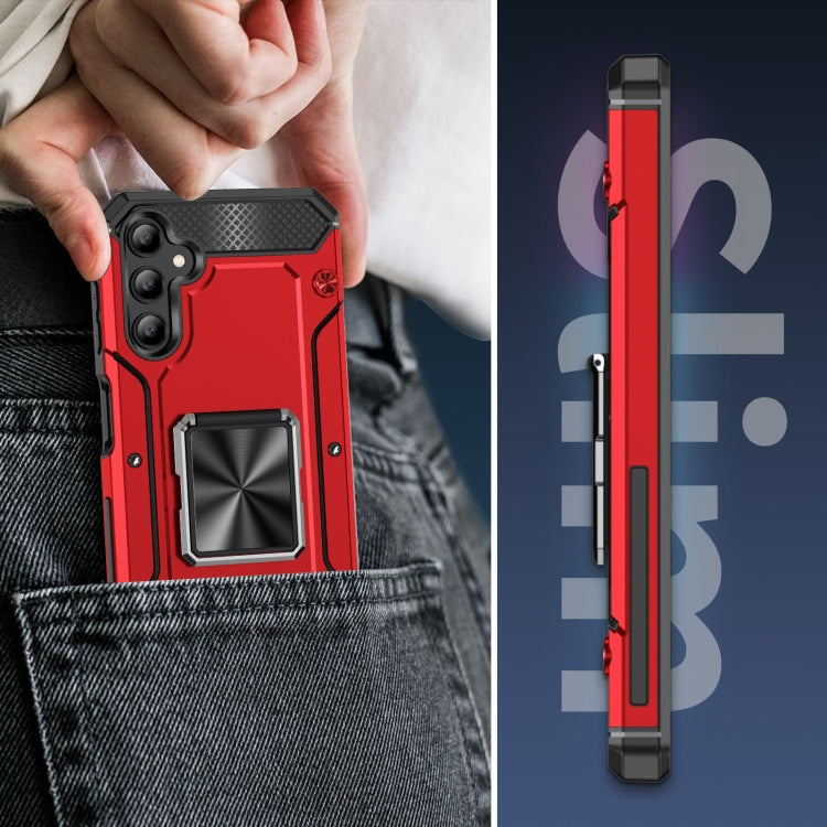 For Samsung Galaxy A14 4G Shockproof Metal Holder Phone Case