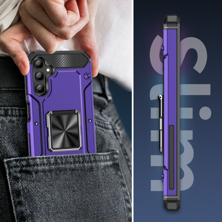 For Samsung Galaxy A14 4G Shockproof Metal Holder Phone Case