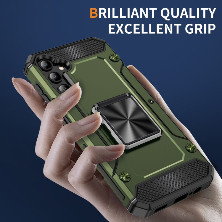 For Samsung Galaxy A14 5G Shockproof Metal Holder Phone Case