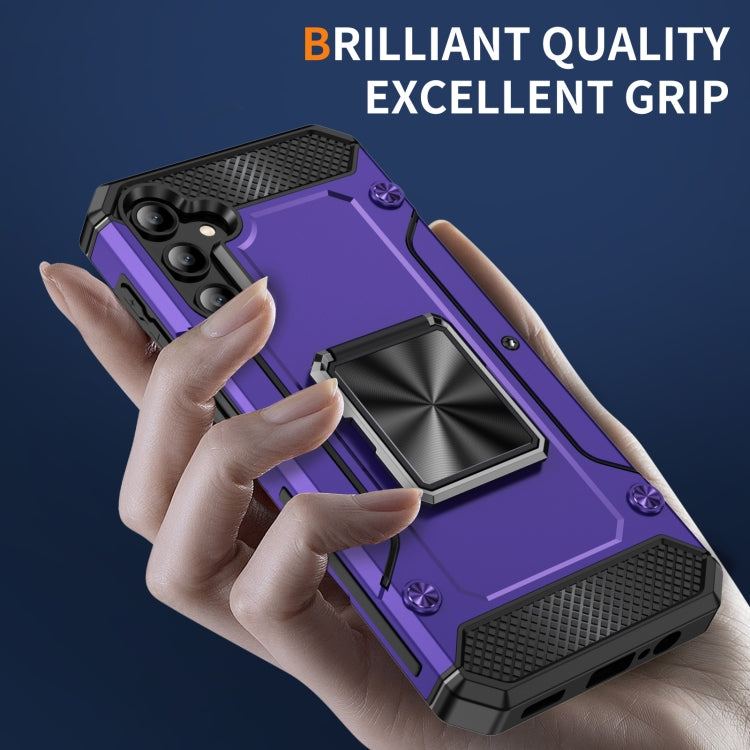 For Samsung Galaxy A14 5G Shockproof Metal Holder Phone Case